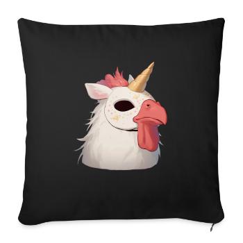 Unicorn Thanksgiving Japanese Unicorn - Sofa pillowcase 17,3'' x 17,3'' (45 x 45 cm) - black - Front