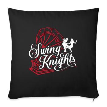 Swing Dance Swing Knights Lindy Hop Swing Dancer - Sofa pillowcase 17,3'' x 17,3'' (45 x 45 cm) - black - Front
