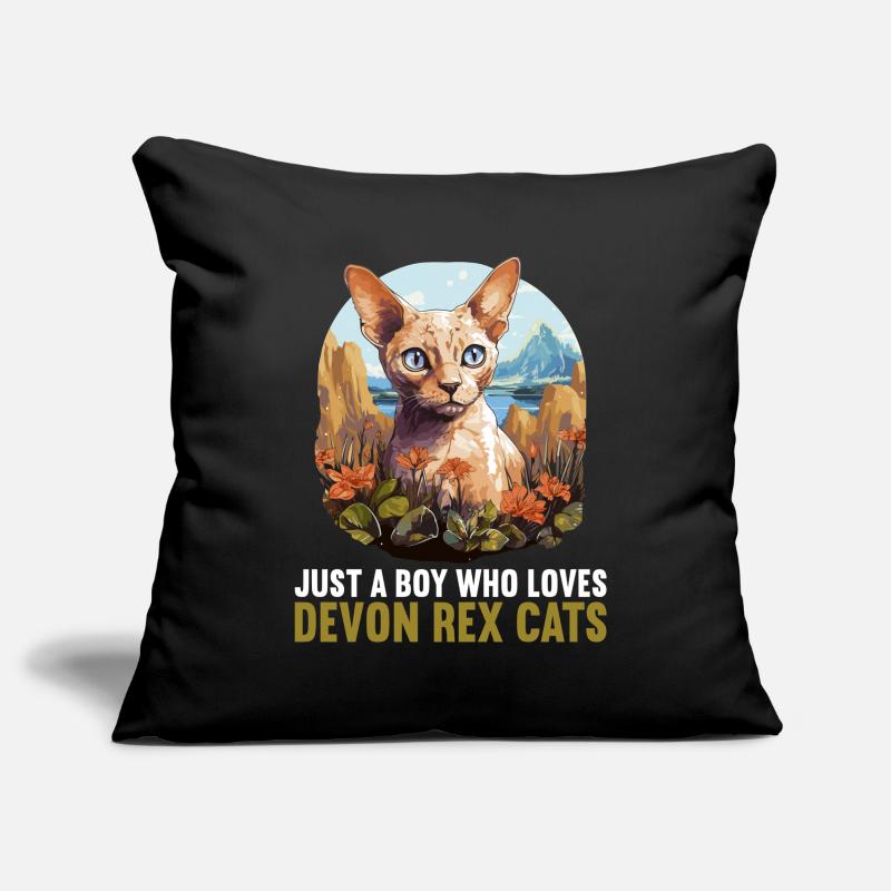 Devon Rex Kätzchen Devon Rex Katze Sofakissenbezug 45 x 45 cm