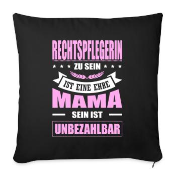 Rechtspflegerin Zu Sein Eine Ehre Beamtin Abschied - Sofakissenbezug 45 x 45 cm - Schwarz - Vorne