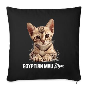 Egyptian Mau Kitten Cat Egyptian Mau - Sofa pillowcase 17,3'' x 17,3'' (45 x 45 cm) - black - Front