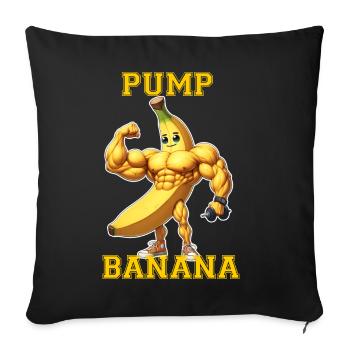 Banane Pump Banana - Sofa pillowcase 17,3'' x 17,3'' (45 x 45 cm) - black - Front