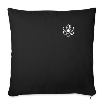 Nuclear Power Logo Emblem Uranium Energy Nuclear - Sofa pillowcase 17,3'' x 17,3'' (45 x 45 cm) - black - Front