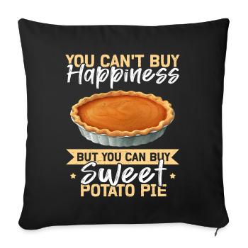 Sweet Potato Cake Lucky Gift - Sofa pillowcase 17,3'' x 17,3'' (45 x 45 cm) - black - Front