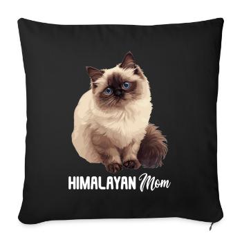 Chat de l’Himalaya Colourpoint Katze - Housse de coussin décorative 45 x 45 cm - noir - Devant