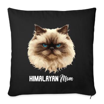 Chat de l’Himalaya Colourpoint Katze - Housse de coussin décorative 45 x 45 cm - noir - Devant