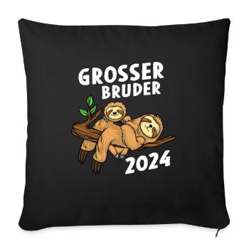 Big Brother 2024 Sloth - Sofa pillowcase 17,3'' x 17,3'' (45 x 45 cm) - black - Front