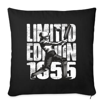 Édition limitée 1955 Édition limitée Cricket - Housse de coussin décorative 45 x 45 cm - noir - Devant