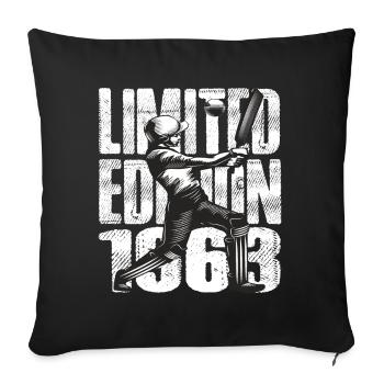 Édition limitée 1963 Édition limitée Cricket - Housse de coussin décorative 45 x 45 cm - noir - Devant