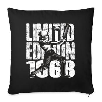 Limited Edition 1968 Limited Edition Cricket - Sofa pillowcase 17,3'' x 17,3'' (45 x 45 cm) - black - Front