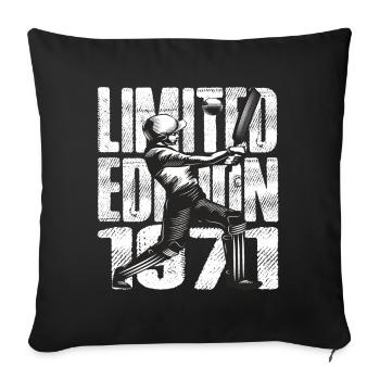 Édition limitée 1971 Édition limitée Cricket - Housse de coussin décorative 45 x 45 cm - noir - Devant