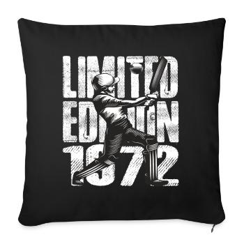 Édition limitée 1972 Édition limitée Cricket - Housse de coussin décorative 45 x 45 cm - noir - Devant