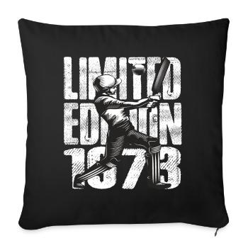 Édition limitée 1973 Édition limitée Cricket - Housse de coussin décorative 45 x 45 cm - noir - Devant