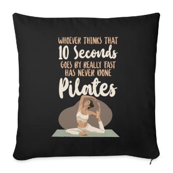 Pilates Instructor Teacher Whoever - Sofa pillowcase 17,3'' x 17,3'' (45 x 45 cm) - black - Front