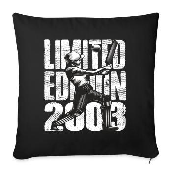 Limited Edition 2003 Limited Edition Cricket - Sofa pillowcase 17,3'' x 17,3'' (45 x 45 cm) - black - Front