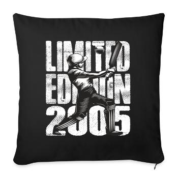 Limited Edition 2005 Limited Edition Cricket - Sofa pillowcase 17,3'' x 17,3'' (45 x 45 cm) - black - Front