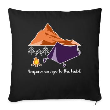 Camping Tents Outdoor Tent - Sofa pillowcase 17,3'' x 17,3'' (45 x 45 cm) - black - Front