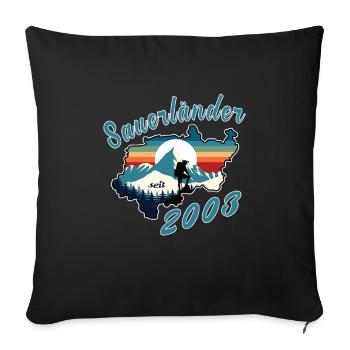 2003 anniversaire Sauerländer Original Retro Sunset - Housse de coussin décorative 45 x 45 cm - noir - Devant