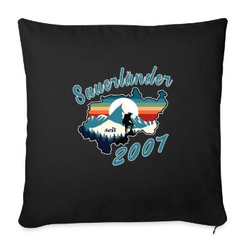 2007 anniversaire Sauerländer Original Retro Sunset - Housse de coussin décorative 45 x 45 cm - noir - Devant