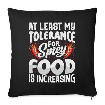 Spicy Chili Chef Foodie Culinary Expert Apparel - Sofa pillowcase 17,3'' x 17,3'' (45 x 45 cm) - black - Front