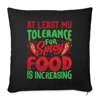 Spicy Food Lover Clothing for Cooking Enthusiasts - Sofa pillowcase 17,3'' x 17,3'' (45 x 45 cm) - black - Front