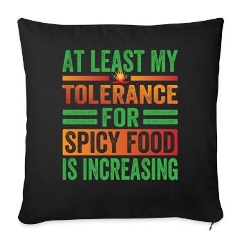 Spicy Chili Chef Foodie Culinary Expert Apparel - Sofa pillowcase 17,3'' x 17,3'' (45 x 45 cm) - black - Front