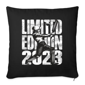 Édition limitée 2023 Édition limitée Cricket - Housse de coussin décorative 45 x 45 cm - noir - Devant
