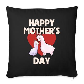 Happy Mother's Day - Mother's Day Design - Sofa pillowcase 17,3'' x 17,3'' (45 x 45 cm) - black - Front