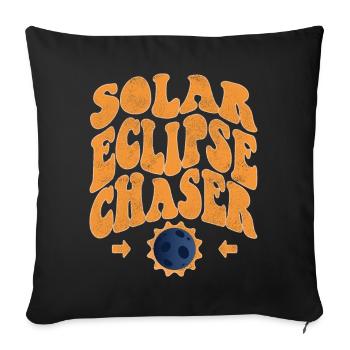 Solar eclipse chaser - Sofakissenbezug 45 x 45 cm - Schwarz - Vorne