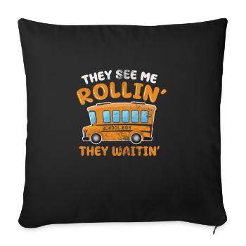 Busman - Sofa pillowcase 17,3'' x 17,3'' (45 x 45 cm) - black - Front