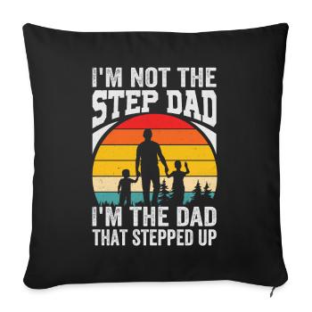 Fatherhood Children Lover Father Apparel - Sofa pillowcase 17,3'' x 17,3'' (45 x 45 cm) - black - Front