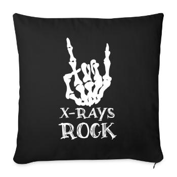 X-ray Radiography Radiology - Sofa pillowcase 17,3'' x 17,3'' (45 x 45 cm) - black - Front