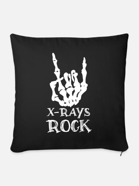 X -ray Radiography Radiology - Sofakissenbezug 45 x 45 cm - Schwarz