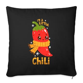 Chili Wortwitz - Sofakissenbezug 45 x 45 cm - Schwarz - Vorne