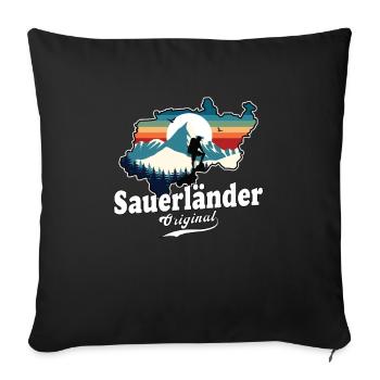 Sauerländer Original Retro Sunset - Housse de coussin décorative 45 x 45 cm - noir - Devant