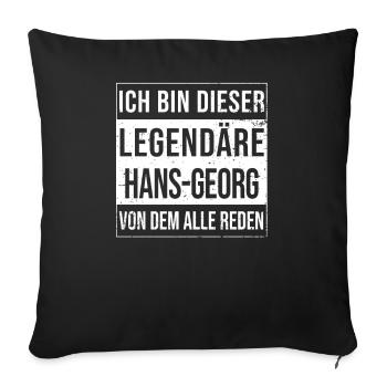 Je suis ce maillot légendaire pour Hans-Georg - Housse de coussin décorative 45 x 45 cm - noir - Devant
