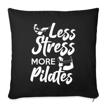 Pilates Instructor Teacher Less - Sofakissenbezug 45 x 45 cm - Schwarz - Vorne