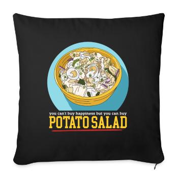 Potato Salad Food Härdöpfelsalat Gift - Sofa pillowcase 17,3'' x 17,3'' (45 x 45 cm) - black - Front