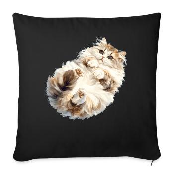 Ragamuffin Chaton Ragamuffin Chat - Housse de coussin décorative 45 x 45 cm - noir - Devant
