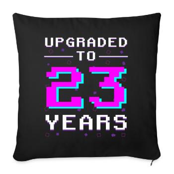 Epic Level 23 - Gamer Vintage Style - Housse de coussin décorative 45 x 45 cm - noir - Devant