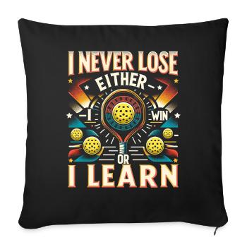 Pickleball Coach Pickleball Paddle Lover Outfit - Sofa pillowcase 17,3'' x 17,3'' (45 x 45 cm) - black - Front