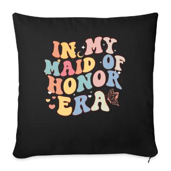 Bachelorette Hen Party Bride - Sofa pillowcase 17,3'' x 17,3'' (45 x 45 cm) - black - Front