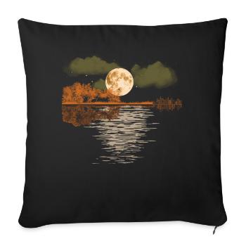 guitar, musician, music band, guitarist, - Sofa pillowcase 17,3'' x 17,3'' (45 x 45 cm) - black - Front