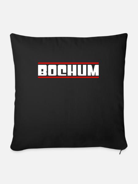 Bochum - Sofakissenbezug 45 x 45 cm - Schwarz