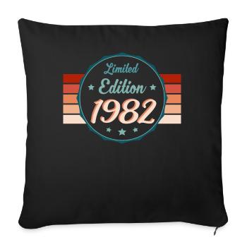 1982 Klassik Star - Un cadeau d’une classe à part - Housse de coussin décorative 45 x 45 cm - noir - Devant