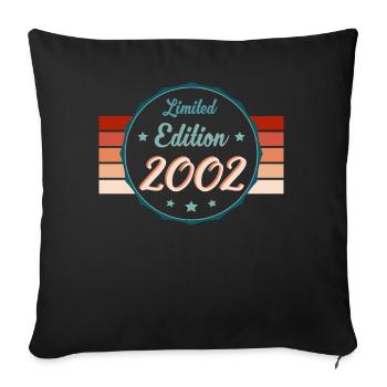 Style Millésime 2002 - Génération Z - Housse de coussin décorative 45 x 45 cm - noir - Devant