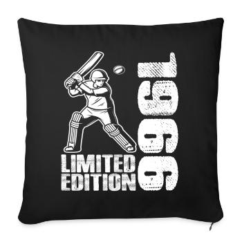 Édition limitée 1966 Édition limitée Cricket - Housse de coussin décorative 45 x 45 cm - noir - Devant