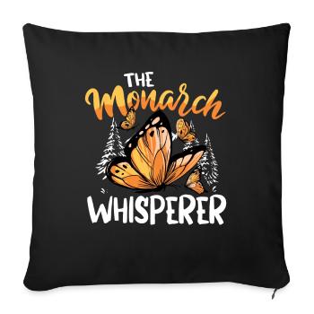 The Monarch Whisperer - Sofakissenbezug 45 x 45 cm - Schwarz - Vorne