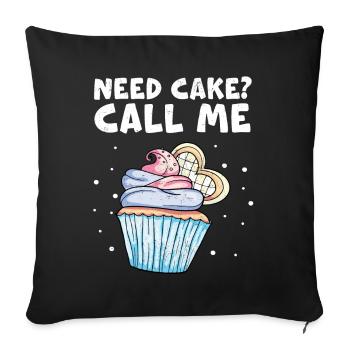 Cupcake - Sofakissenbezug 45 x 45 cm - Schwarz - Vorne