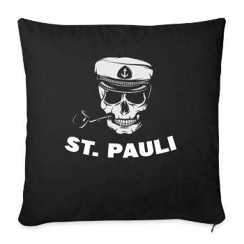 Hambourg Tshirt cadeau Moin Hamburch Football - Housse de coussin décorative 45 x 45 cm - noir - Devant